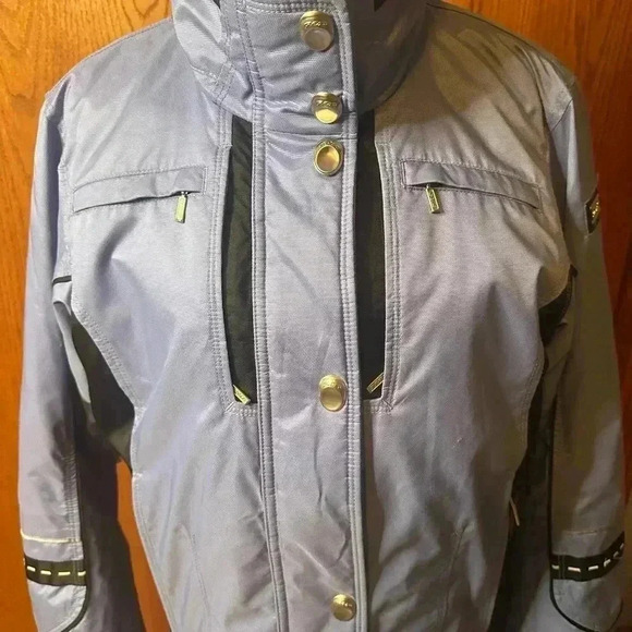 Spyder XTL 10,000 Ski Snowboarding Jacket Thinsulate Lite Loft Blue Black Size 8 - Picture 4 of 16